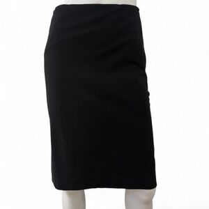 Vintage Fendi designer Black Pencil Skirt Made in Italy Luxury‎ Midi Skirt
